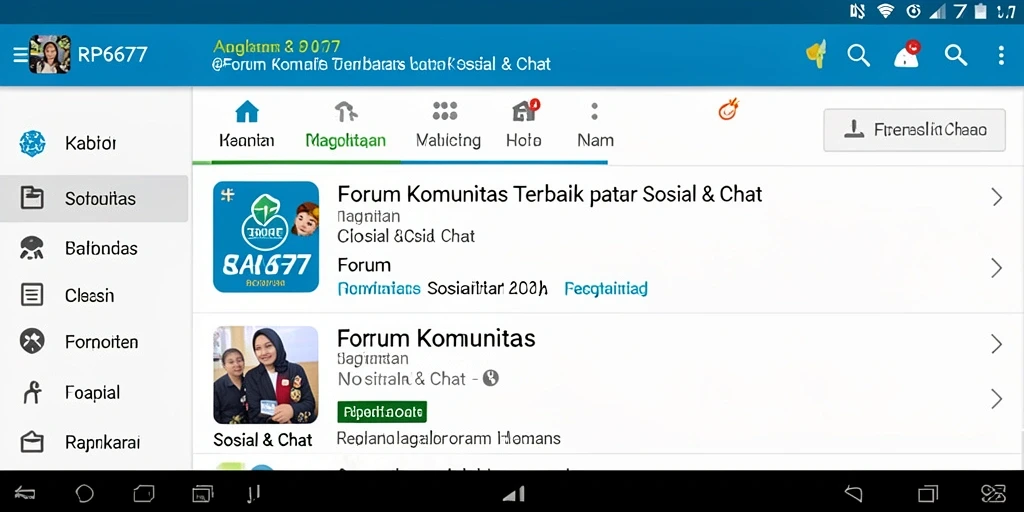 Tampilan antarmuka sederhana dan informatif dari RP6677.