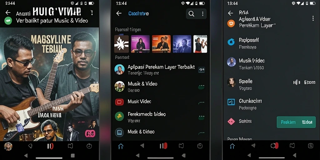 Screenshot utama RR44 menampilkan antarmuka perekam layar yang intuitif.