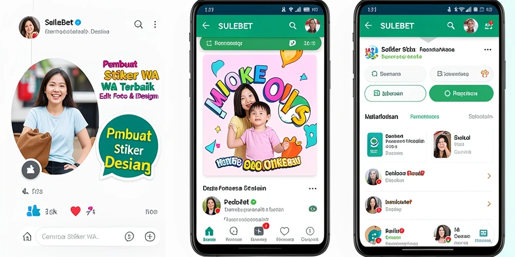 Antarmuka SULEBET yang user-friendly untuk membuat stiker WA.