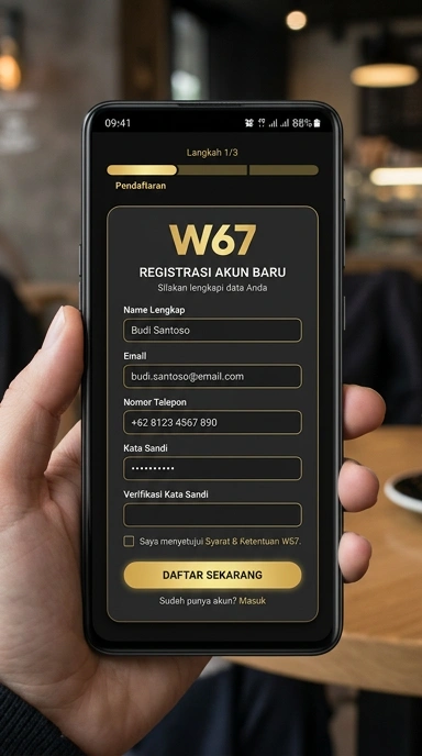 Buat Akun Baru w67 dengan Mudah dan Cepat